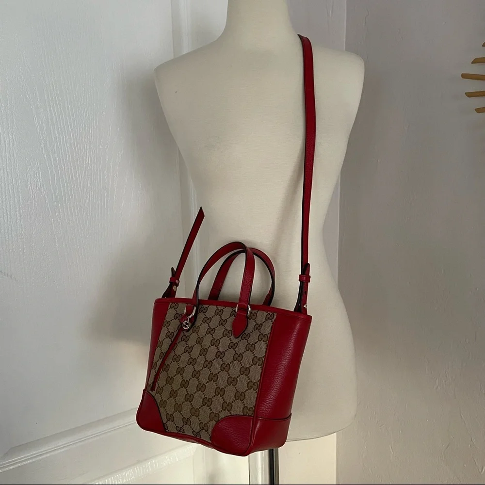✨SOLD✨Gucci Small Red GG Bree Tote Crossbody Bag - Picture 13 of 13